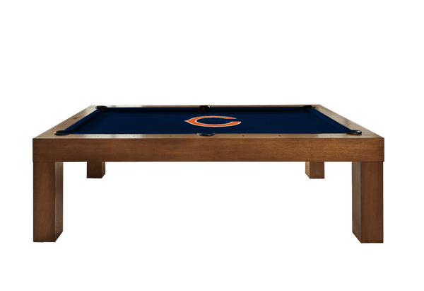 Chicago Bears Premium Pool Table Bundle - Walnut Pool Bundle Home Arcade Games   