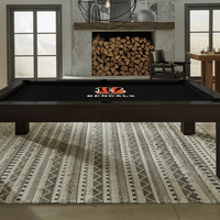 Cincinnati Bengals Premium Pool Table Bundle - Black Ash Pool Bundle Home Arcade Games   