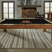 Cincinnati Bengals Premium Pool Table Bundle - Walnut Pool Bundle Home Arcade Games   
