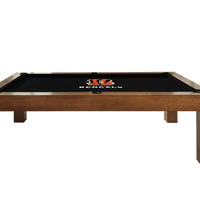 Cincinnati Bengals Premium Pool Table Bundle - Walnut Pool Bundle Home Arcade Games   