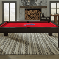 Buffalo Bills Premium Pool Table Bundle - Black Ash Pool Bundle Home Arcade Games   