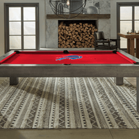 Buffalo Bills Premium Pool Table Bundle - Charcoal Pool Bundle Home Arcade Games   