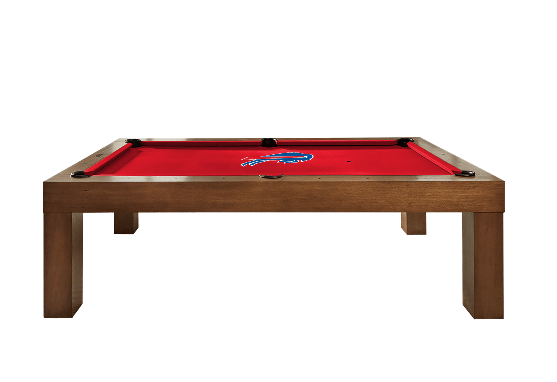 Buffalo Bills Premium Pool Table Bundle - Walnut Pool Bundle Home Arcade Games   
