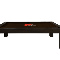 Cleveland Browns Premium Pool Table Bundle - Black Ash Pool Bundle Home Arcade Games   