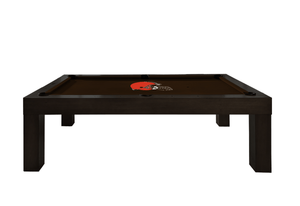 Cleveland Browns Premium Pool Table Bundle - Black Ash Pool Bundle Home Arcade Games   