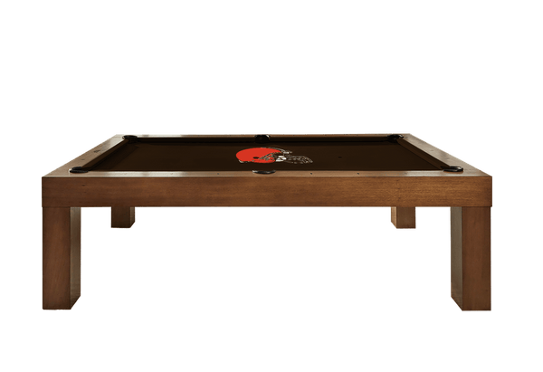 Cleveland Browns Premium Pool Table Bundle - Walnut Pool Bundle Home Arcade Games   