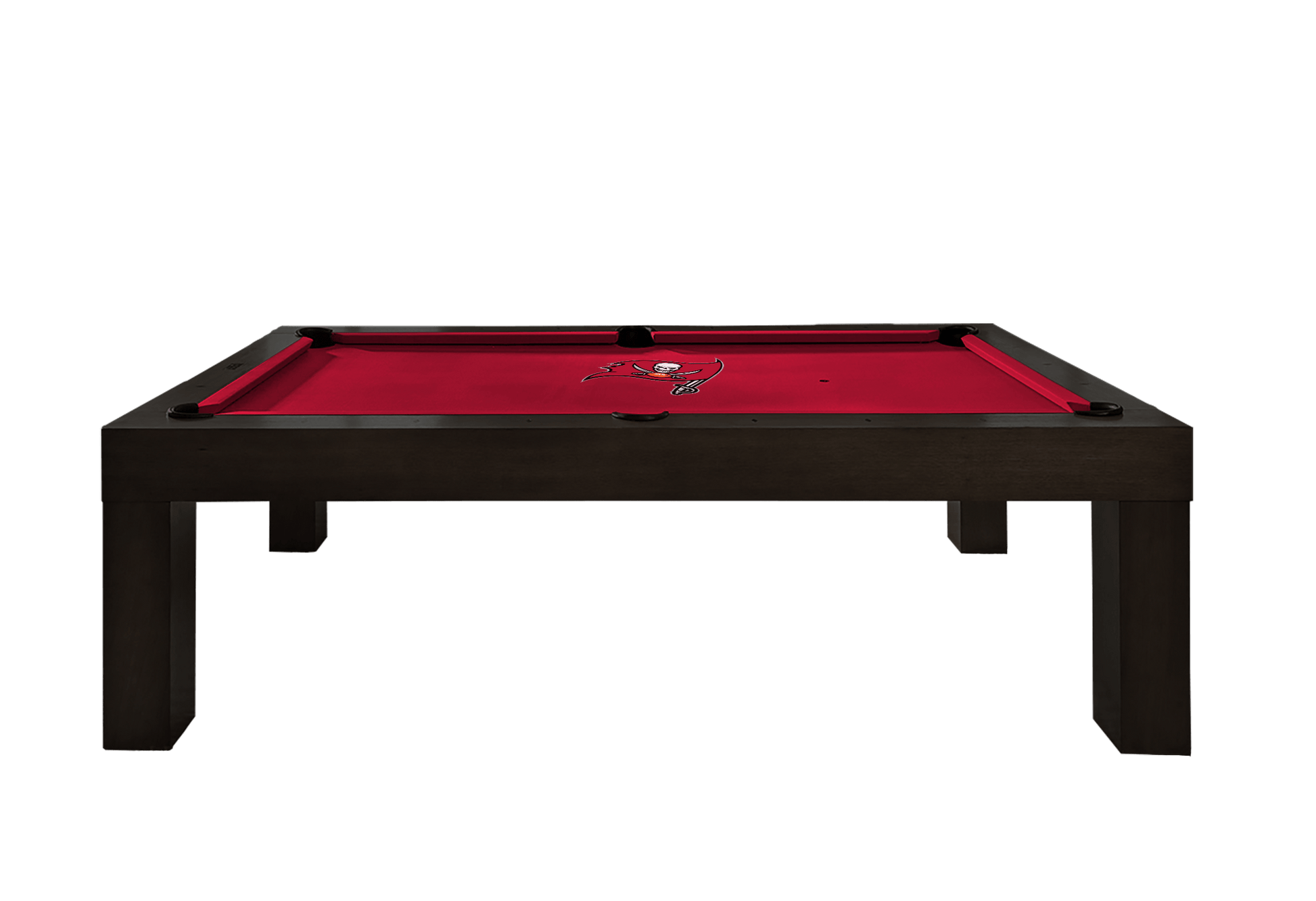 Tampa Bay Buccaneers Premium Pool Table Bundle - Black Ash Pool Bundle Home Arcade Games   