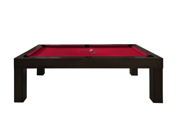 Tampa Bay Buccaneers Premium Pool Table Bundle - Black Ash Pool Bundle Home Arcade Games   