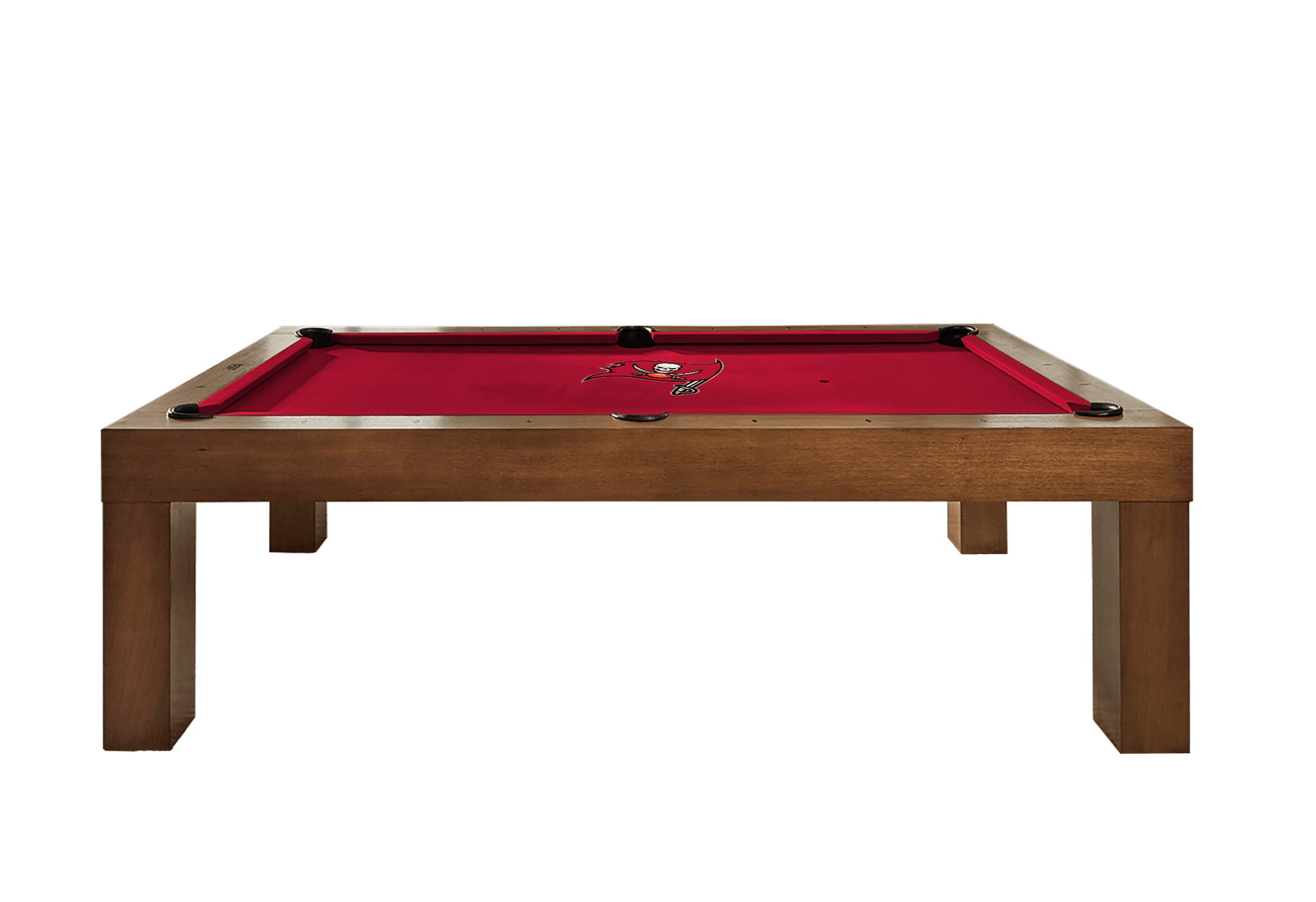 Tampa Bay Buccaneers Premium Pool Table Bundle - Walnut Pool Bundle Home Arcade Games   