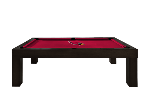 Arizona Cardinals Premium Pool Table Bundle - Black Ash Pool Bundle Home Arcade Games   