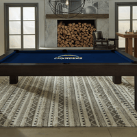 Los Angeles Chargers Premium Pool Table Bundle - Black Ash Pool Bundle Home Arcade Games   