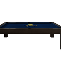 Los Angeles Chargers Premium Pool Table Bundle - Black Ash Pool Bundle Home Arcade Games   