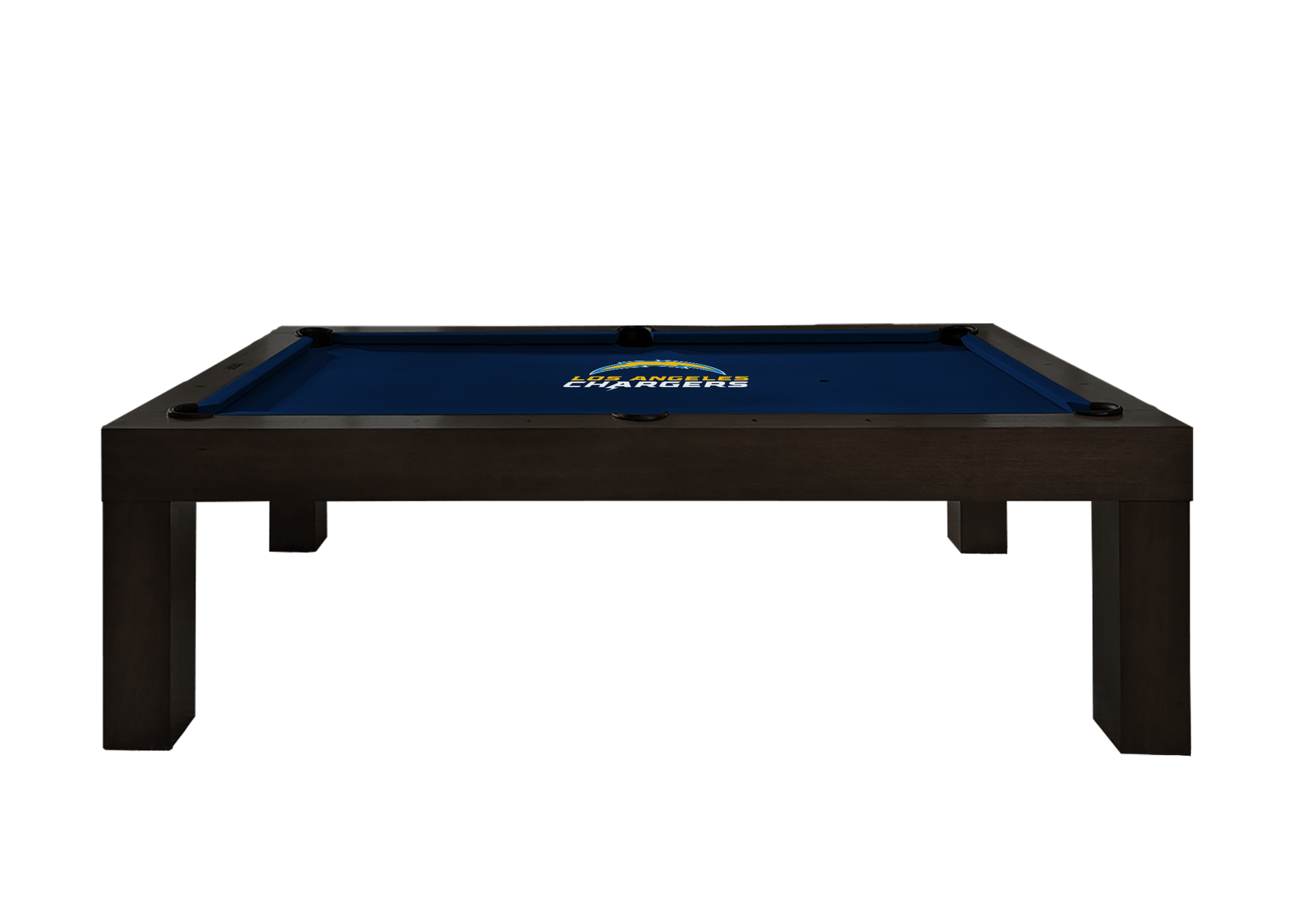 Los Angeles Chargers Premium Pool Table Bundle - Black Ash Pool Bundle Home Arcade Games   