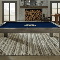 Los Angeles Chargers Premium Pool Table Bundle - Charcoal Pool Bundle Home Arcade Games   