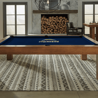 Los Angeles Chargers Premium Pool Table Bundle - Walnut Pool Bundle Home Arcade Games   