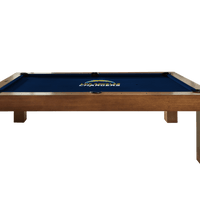 Los Angeles Chargers Premium Pool Table Bundle - Walnut Pool Bundle Home Arcade Games   