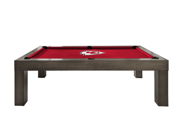 Kansas City Chiefs Premium Pool Table Bundle - Charcoal Pool Bundle Home Arcade Games   