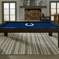 Indianapolis Colts Premium Pool Table Bundle - Black Ash Pool Bundle Home Arcade Games   