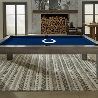 Indianapolis Colts Premium Pool Table Bundle - Walnut Pool Bundle Home Arcade Games   