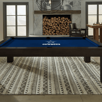 Dallas Cowboys Premium Pool Table Bundle - Black Ash Pool Bundle Home Arcade Games   