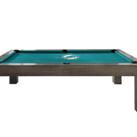 Miami Dolphins Premium Pool Table Bundle - Charcoal Pool Bundle Home Arcade Games   