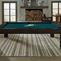 Philadelphia Eagles Premium Pool Table Bundle - Black Ash Pool Bundle Home Arcade Games   