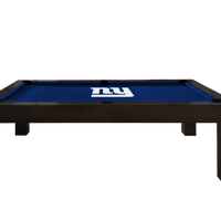 New York Giants Premium Pool Table Bundle - Black Ash Pool Bundle Home Arcade Games   