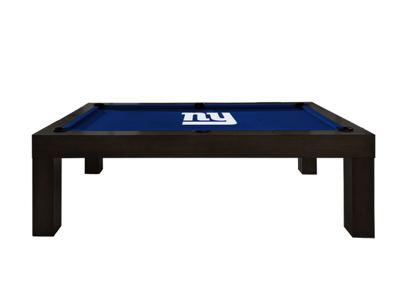 New York Giants Premium Pool Table Bundle - Black Ash Pool Bundle Home Arcade Games   