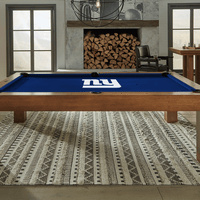 New York Giants Premium Pool Table Bundle - Walnut Pool Bundle Home Arcade Games   
