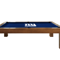 New York Giants Premium Pool Table Bundle - Walnut Pool Bundle Home Arcade Games   