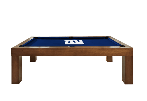 New York Giants Premium Pool Table Bundle - Walnut Pool Bundle Home Arcade Games   