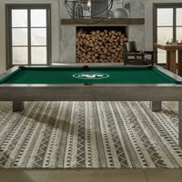 New York Jets Premium Pool Table Bundle - Charcoal Pool Bundle Home Arcade Games   