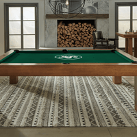 New York Jets Premium Pool Table Bundle - Walnut Pool Bundle Home Arcade Games   