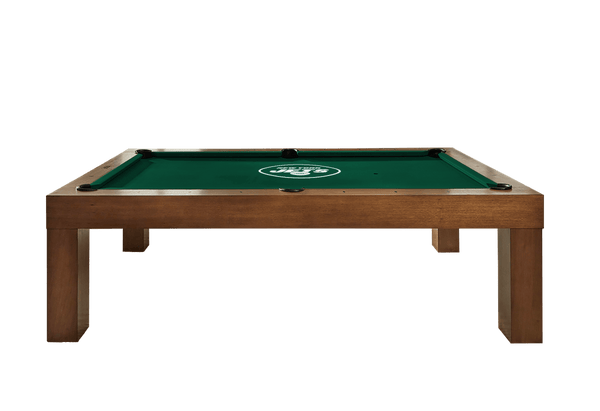 New York Jets Premium Pool Table Bundle - Walnut Pool Bundle Home Arcade Games   