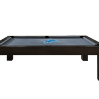 Detroit Lions Premium Pool Table Bundle - Black Ash Pool Bundle Home Arcade Games   