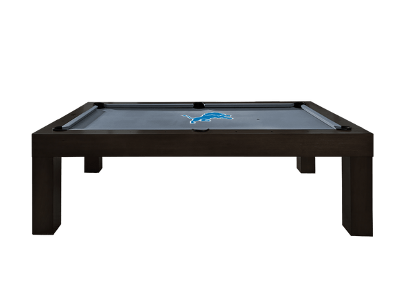 Detroit Lions Premium Pool Table Bundle - Black Ash Pool Bundle Home Arcade Games   