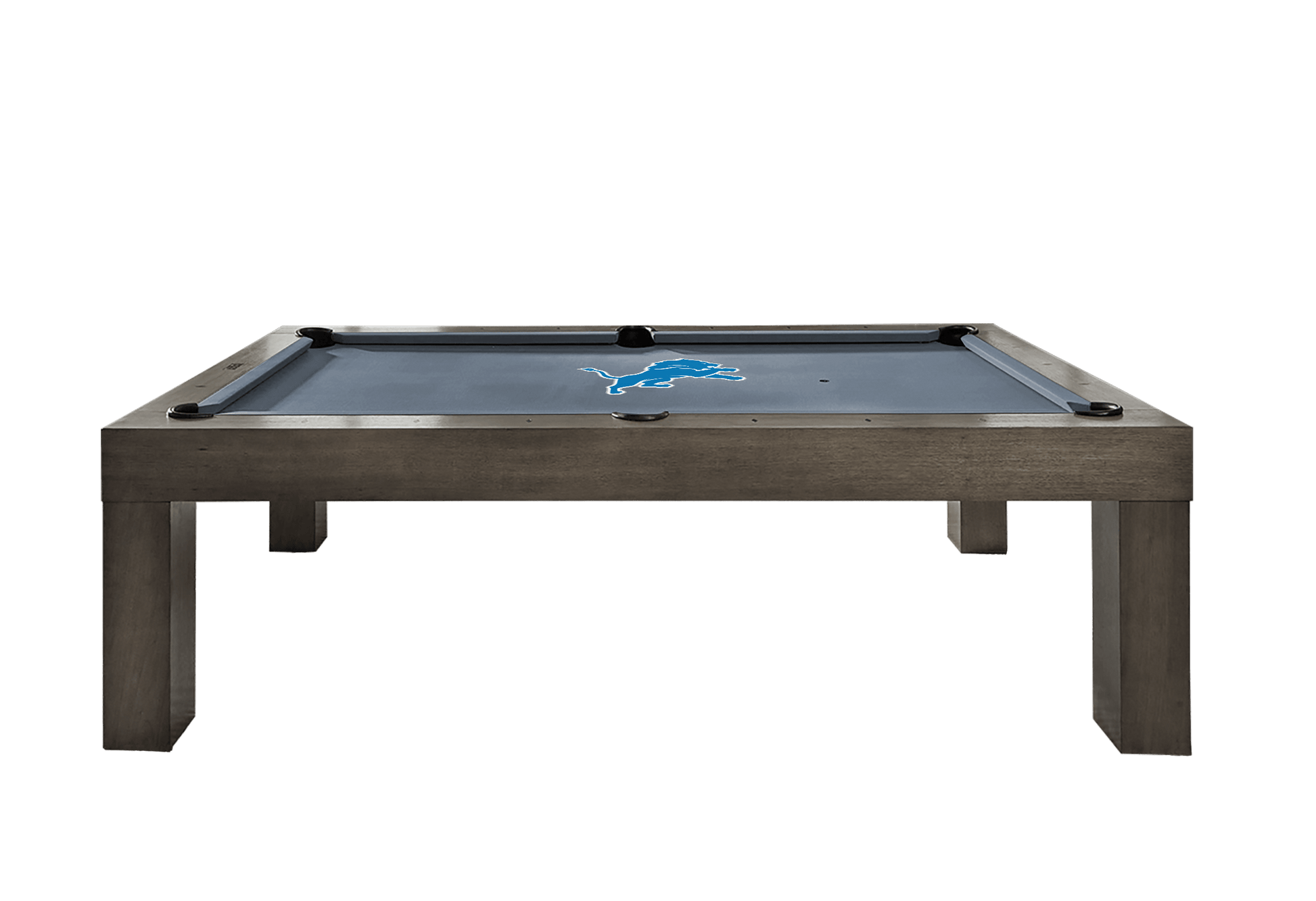 Detroit Lions Premium Pool Table Bundle - Charcoal Pool Bundle Home Arcade Games   