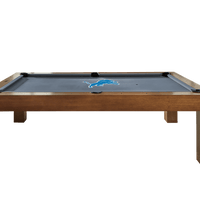 Detroit Lions Premium Pool Table Bundle - Walnut Pool Bundle Home Arcade Games   