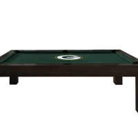 Green Bay Packers Premium Pool Table Bundle - Black Ash Pool Bundle Home Arcade Games   