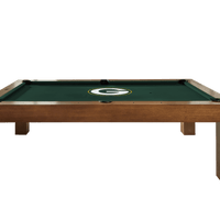 Green Bay Packers Premium Pool Table Bundle - Walnut Pool Bundle Home Arcade Games   