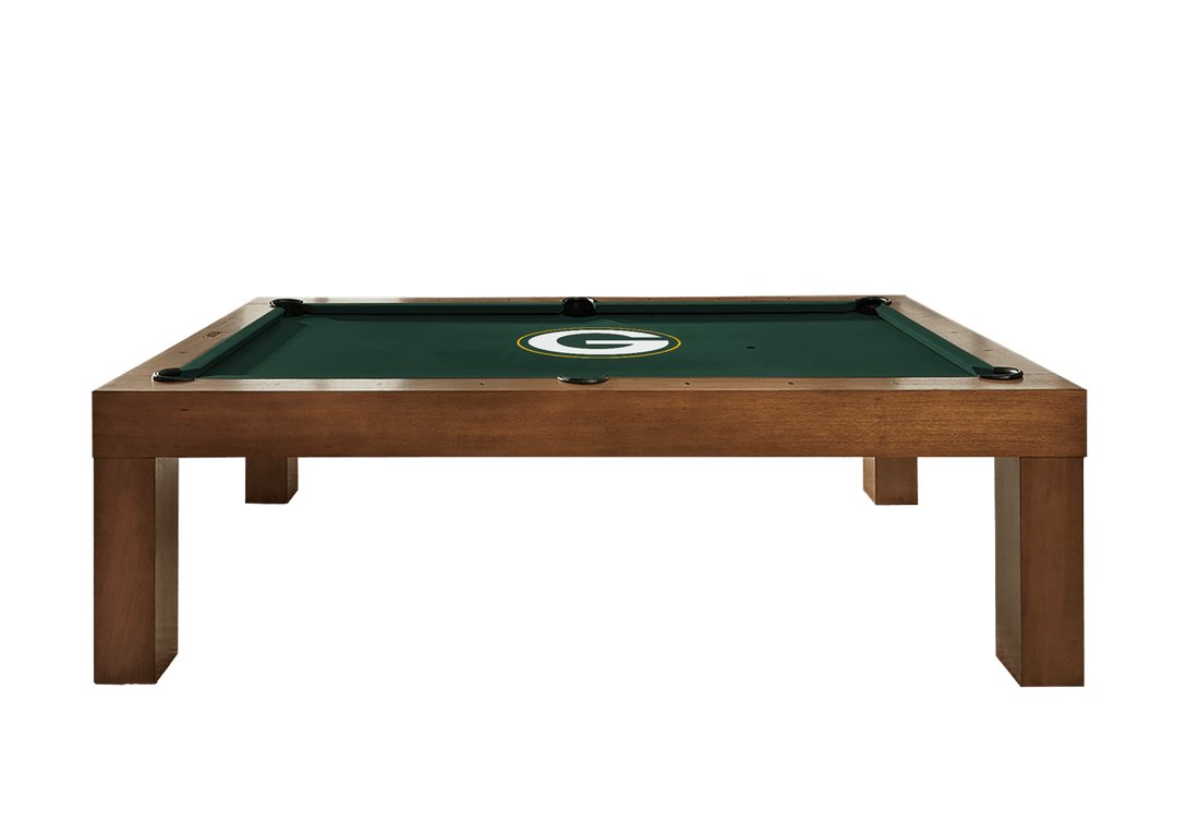 Green Bay Packers Premium Pool Table Bundle - Walnut – Home Arcade Games