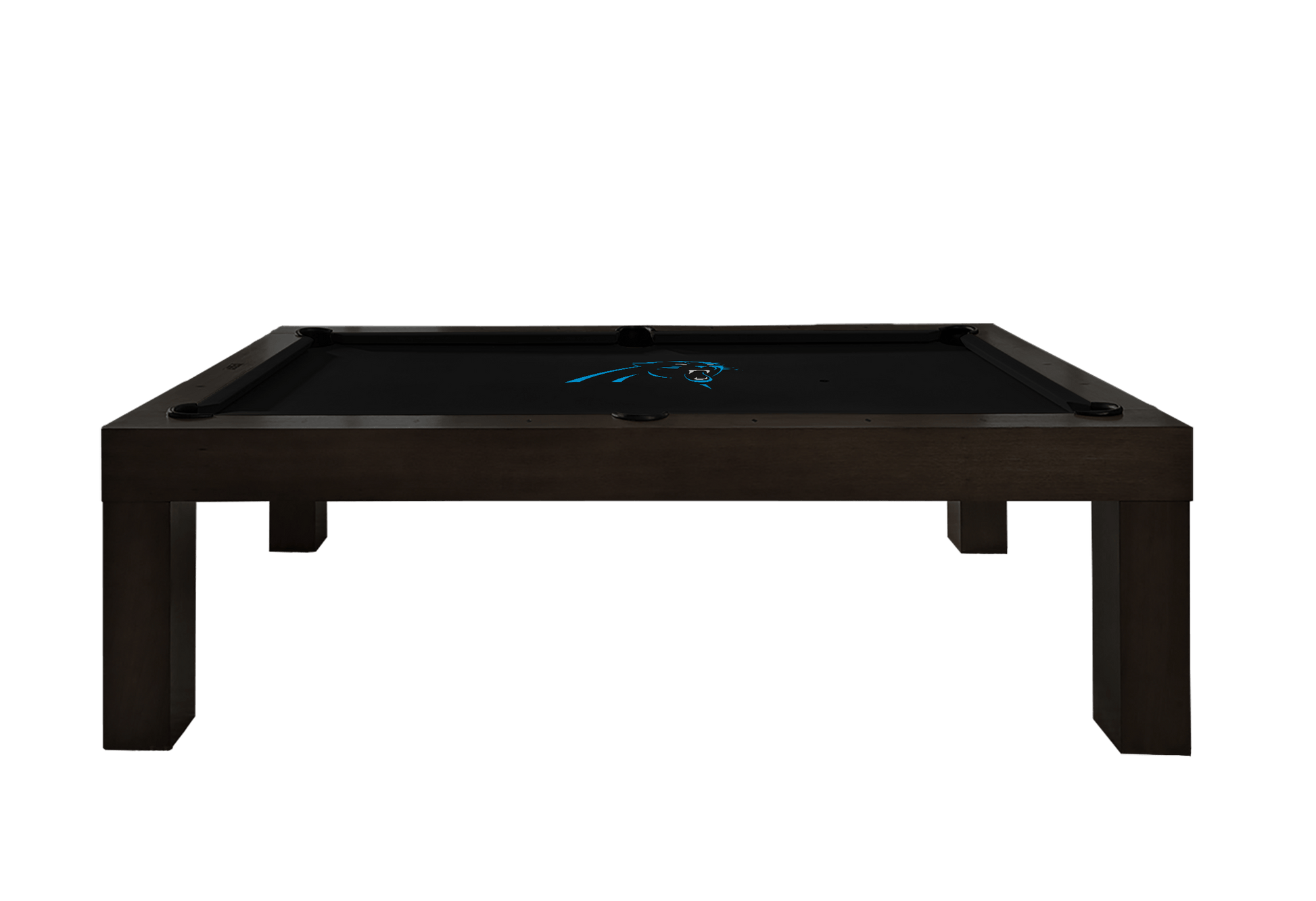 Carolina Panthers Premium Pool Table Bundle - Black Ash Pool Bundle Home Arcade Games   