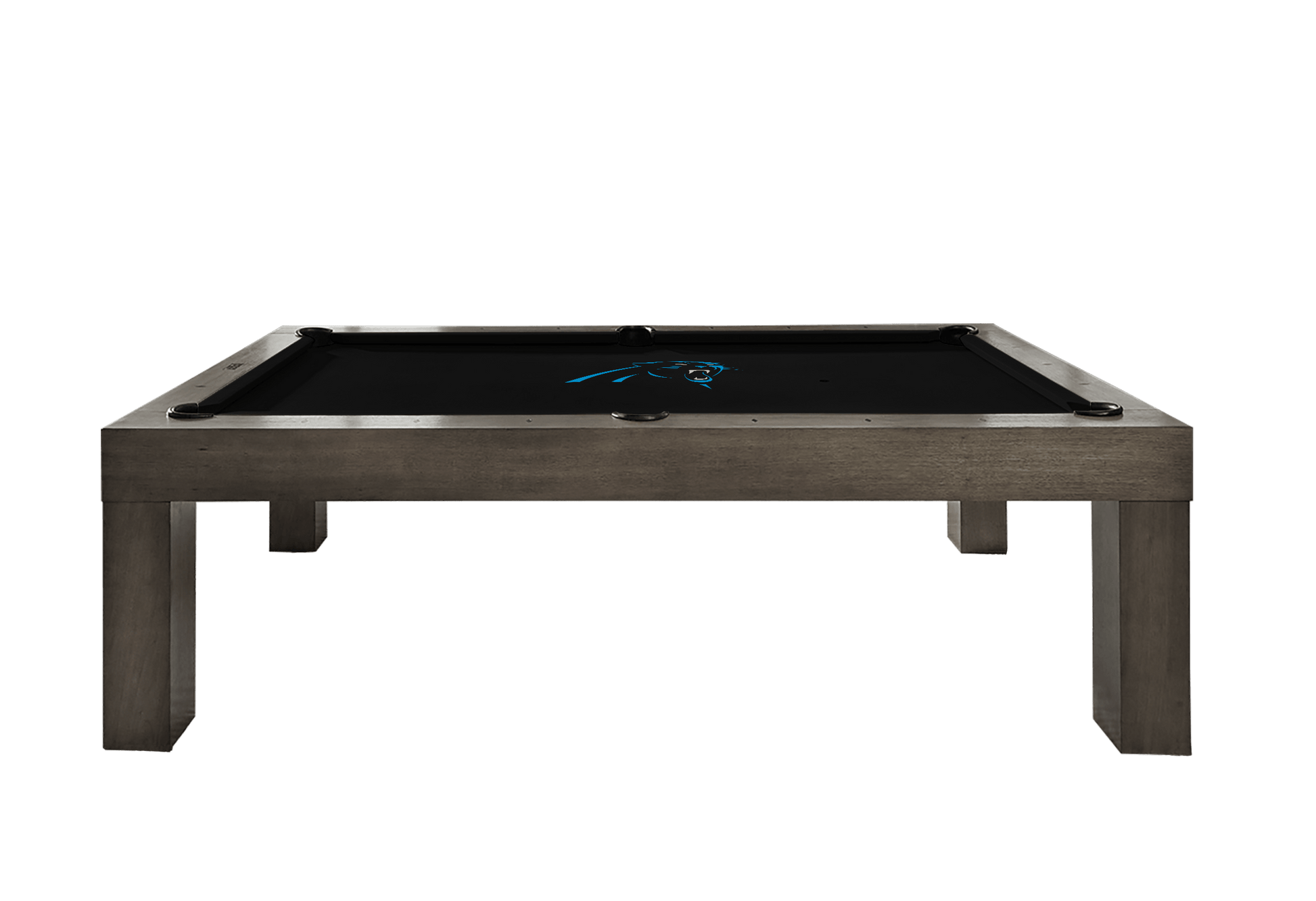 Carolina Panthers Premium Pool Table Bundle - Charcoal Pool Bundle Home Arcade Games   