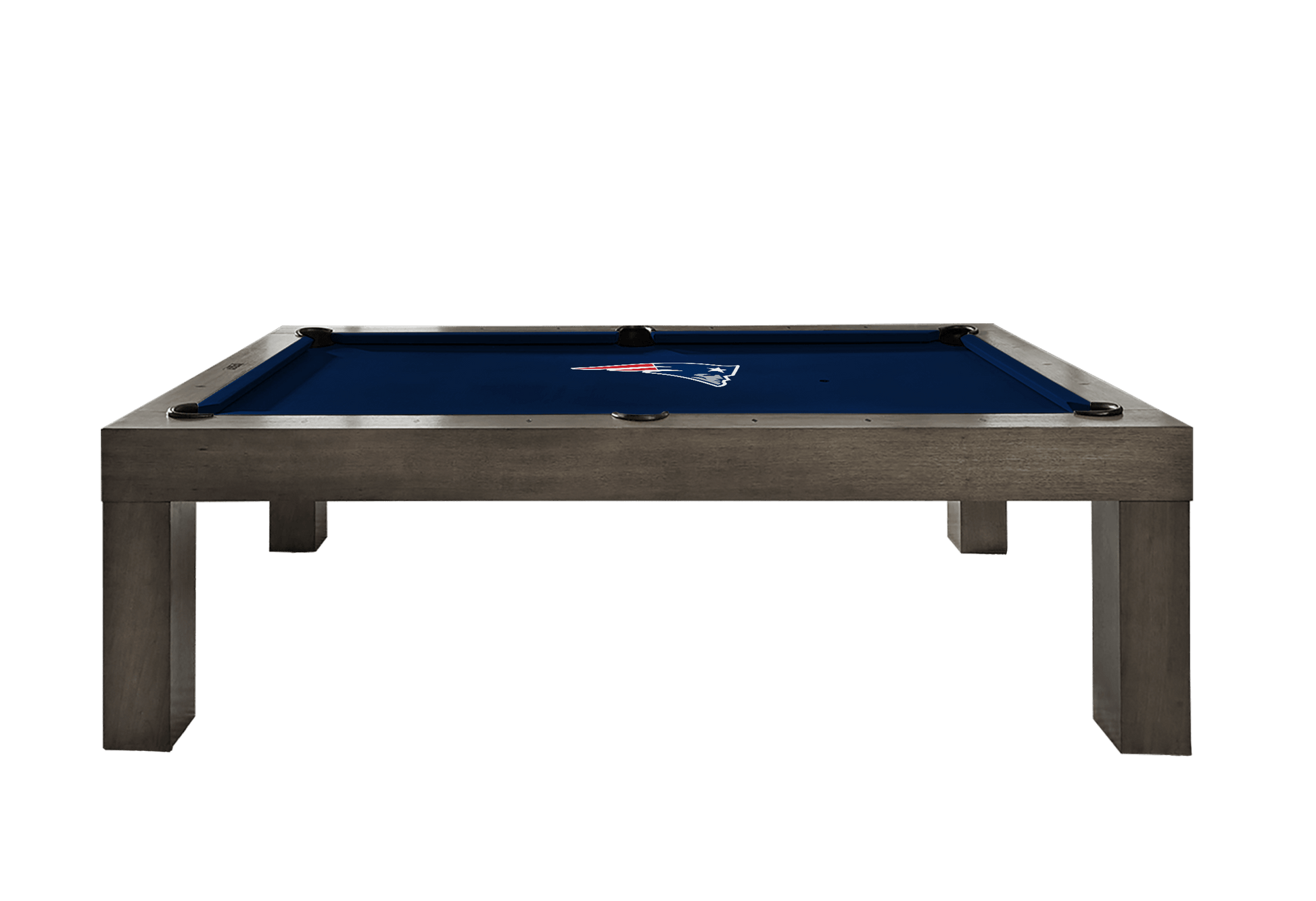 New England Patriots Premium Pool Table Bundle - Charcoal Pool Bundle Home Arcade Games   