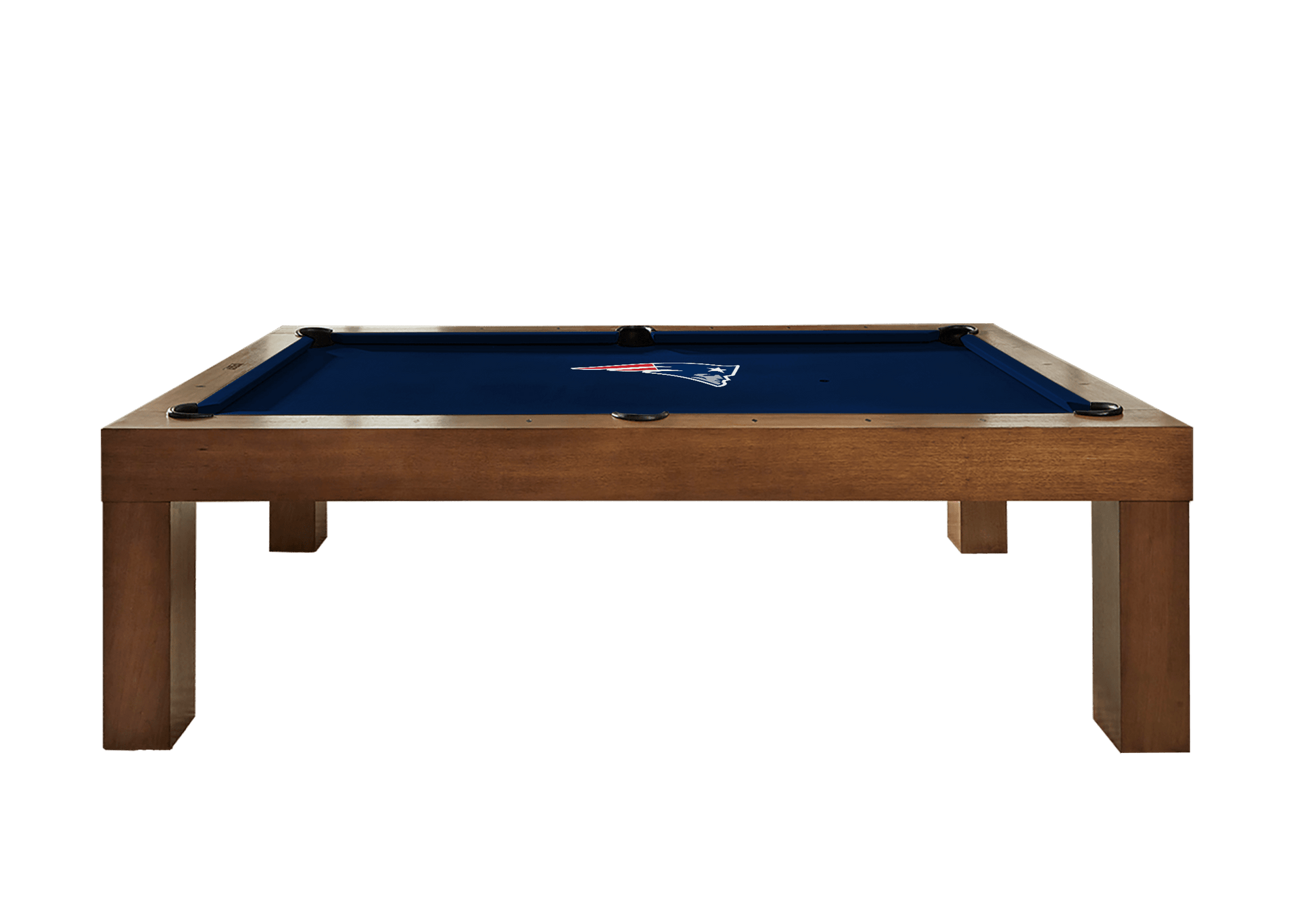 New England Patriots Premium Pool Table Bundle - Walnut Pool Bundle Home Arcade Games   