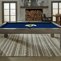 Los Angeles Rams Premium Pool Table Bundle - Charcoal Pool Bundle Home Arcade Games   