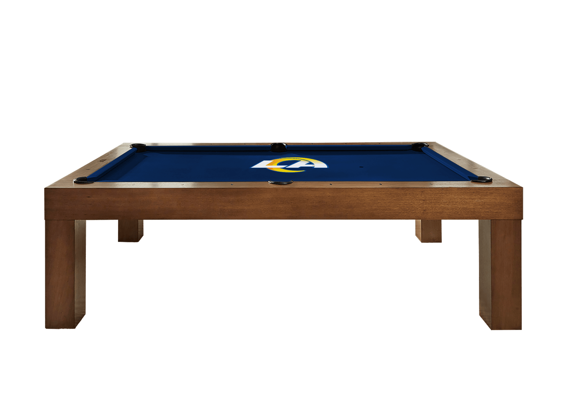 Los Angeles Rams Premium Pool Table Bundle - Walnut Pool Bundle Home Arcade Games   