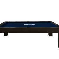 Seattle Seahawks Premium Pool Table Bundle - Black Ash Pool Bundle Home Arcade Games   