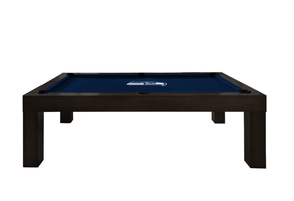 Seattle Seahawks Premium Pool Table Bundle - Black Ash Pool Bundle Home Arcade Games   