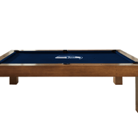 Seattle Seahawks Premium Pool Table Bundle - Walnut Pool Bundle Home Arcade Games   